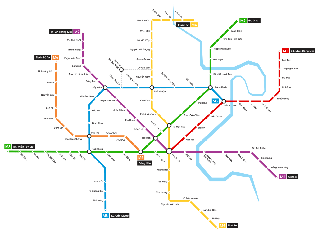 8 lines of HCMC urban railway poject