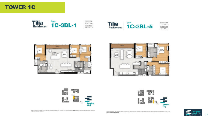 Tilia 3-bedroom apartment