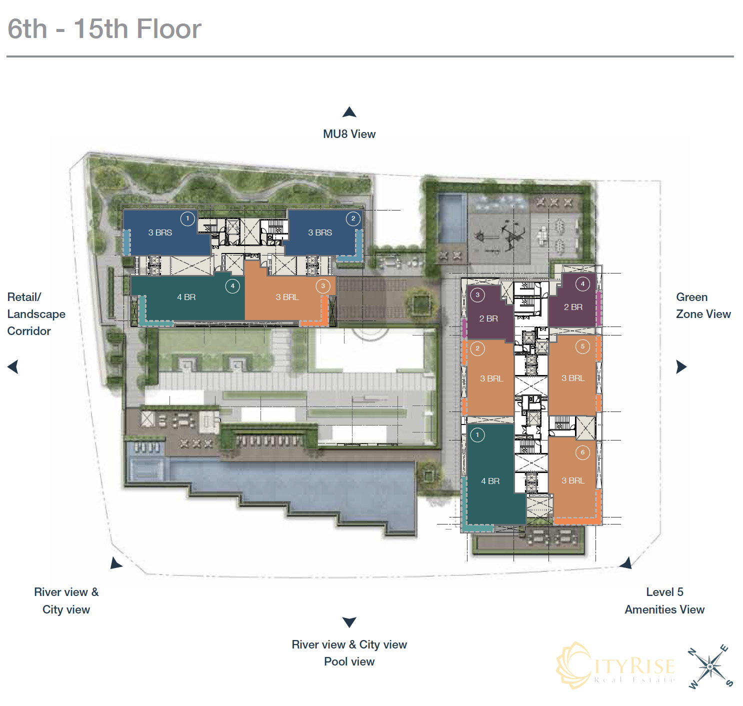 Cove, Floor level 6-15