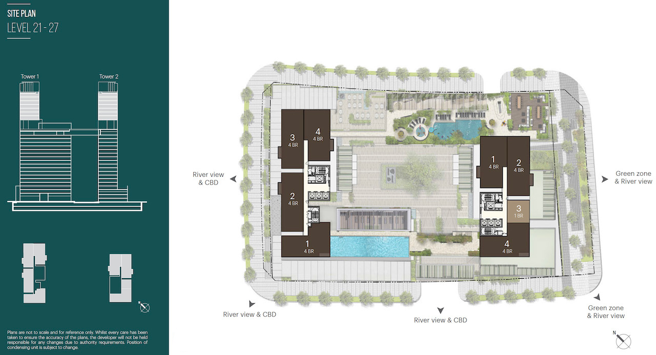 Nara, Floor plan of Level 21-27