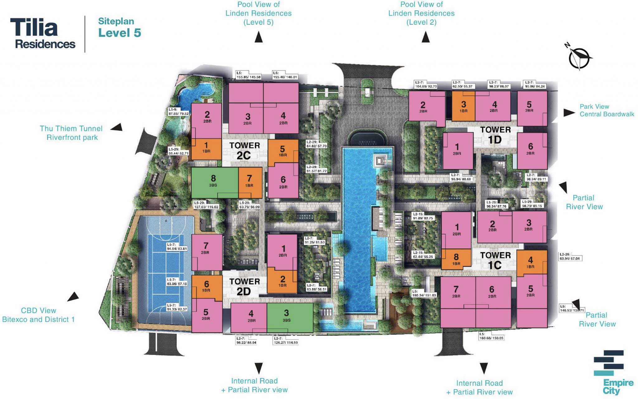 Tilia, Floor Plan, Level 5