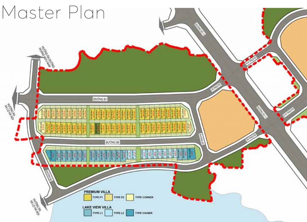 Villa, master plan