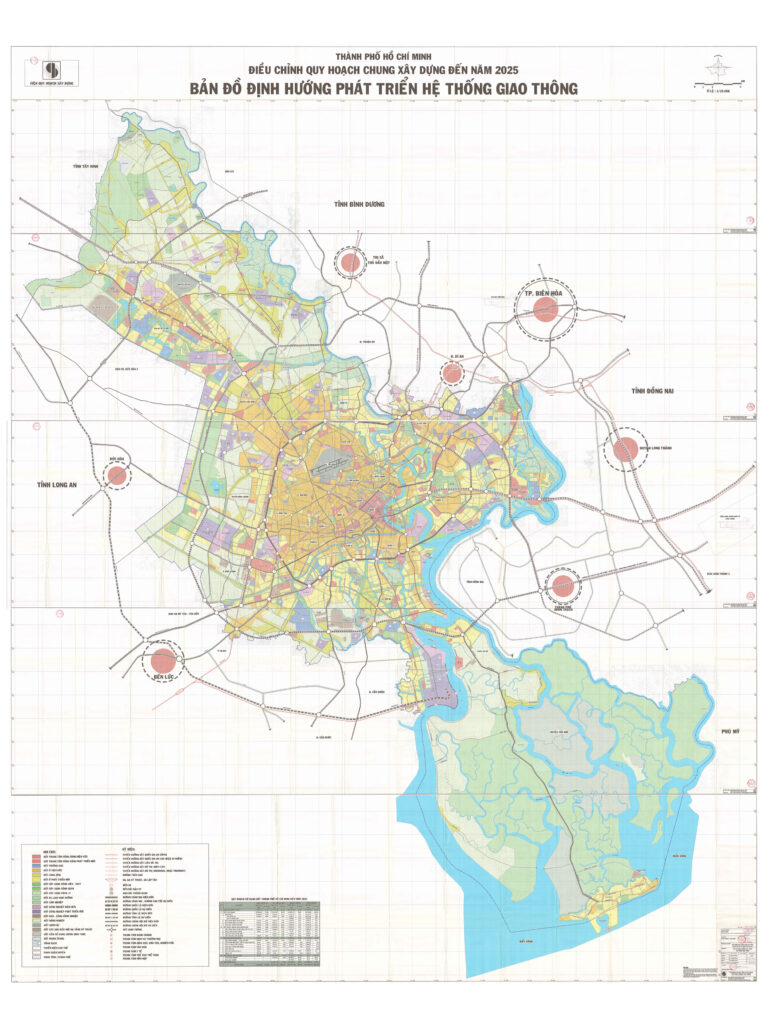 The planning map towards traffic in HCMC